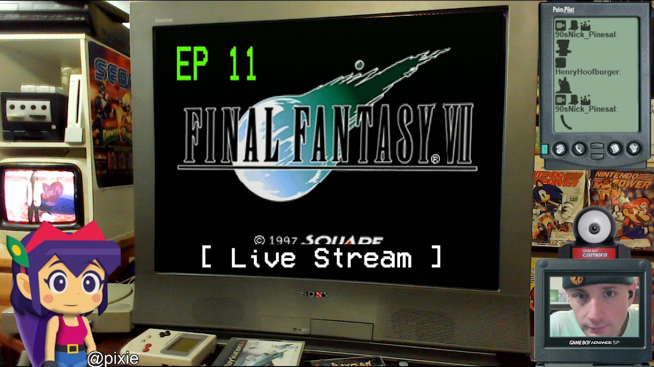 The 90s Live! Final Fantasy 7 Full Playthrough on PS1 - Part 11