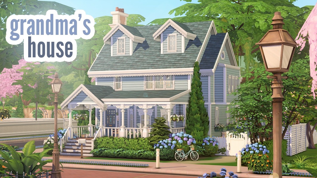 grandma's house \\ The Sims 4 CC speed build