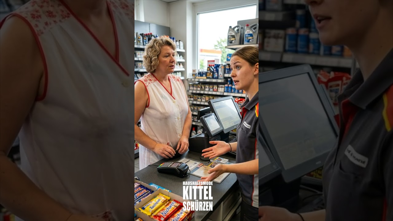 Bei diesen #Spritpreisen wird selbst #Tanken zum Abenteuer 😳 Mutti nimmts mit Humor 😄 #ai