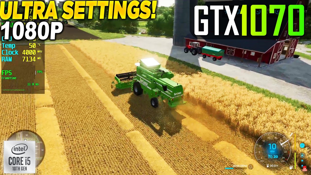 Farming Simulator 22 GTX 1070 - 1080p Ultra,