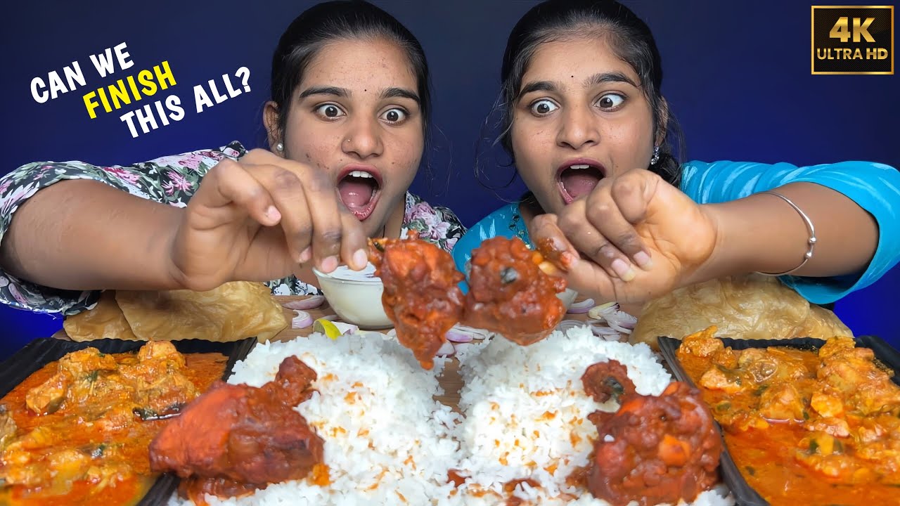 Mind-Blowing Chicken Lollipop, Butter Chicken & Poori with Rice Challenge 🍗🍛