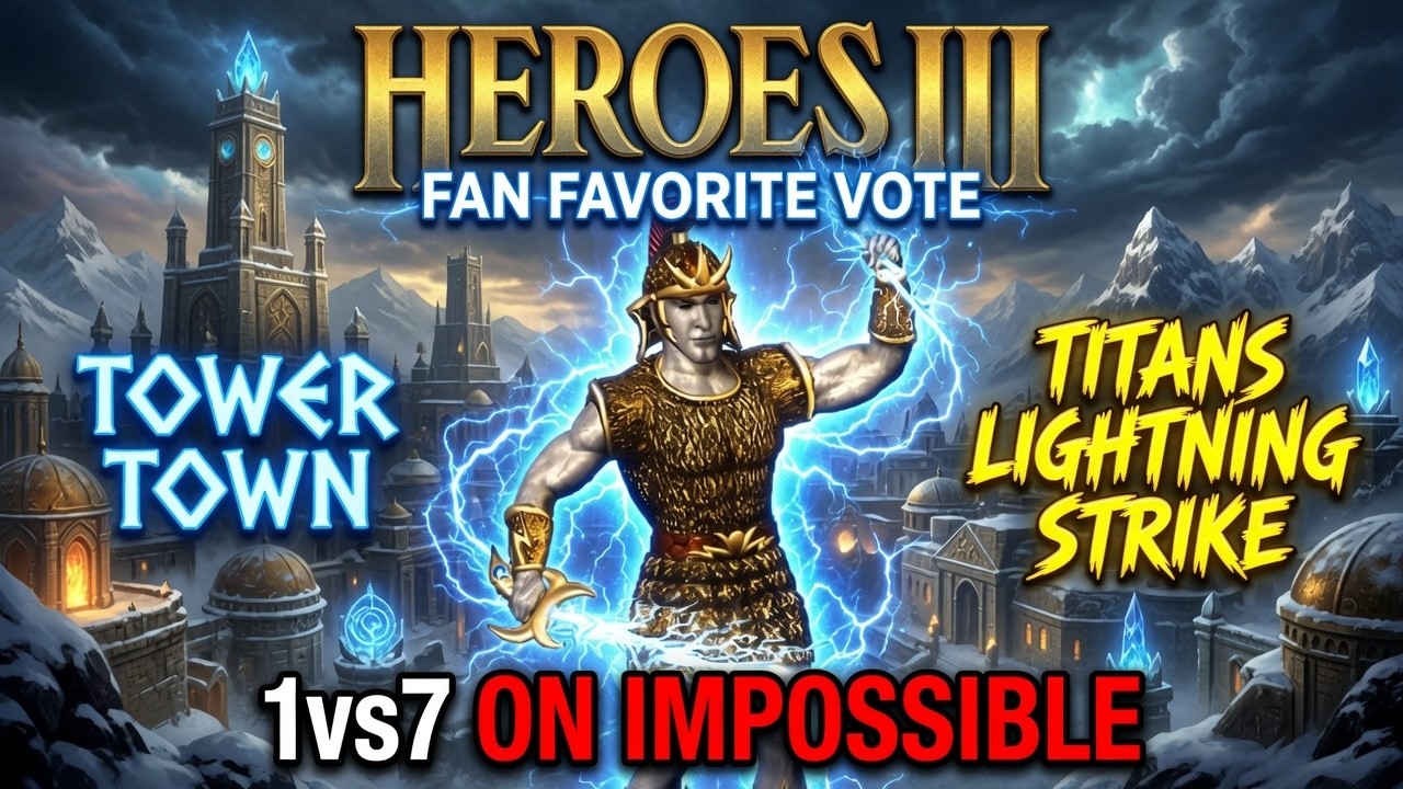 Любимый город фанатов Heroes 3 &mdash; Башня | 1 против 7 на уровне &laquo;Невозможно&raquo;!!!