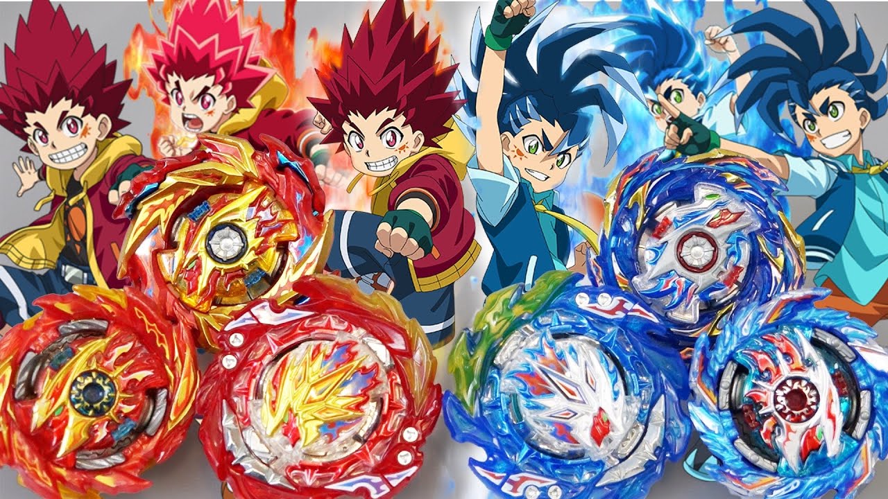ALL HYPERION & HELIOS Evolutions Battle! | Beyblade Burst BU & Sparking