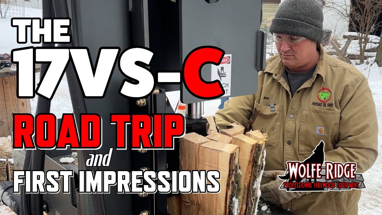 Wolfe Ridge 17VS-C Vertical Wood Splitter Road Trip, Setup, and First Impressions