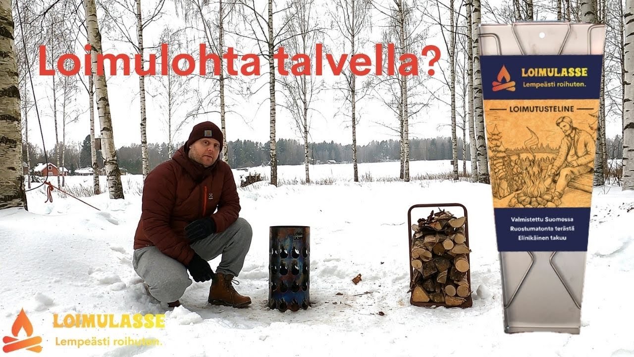 Lohen loimutusta talvella Loimulasse loimulaudalla