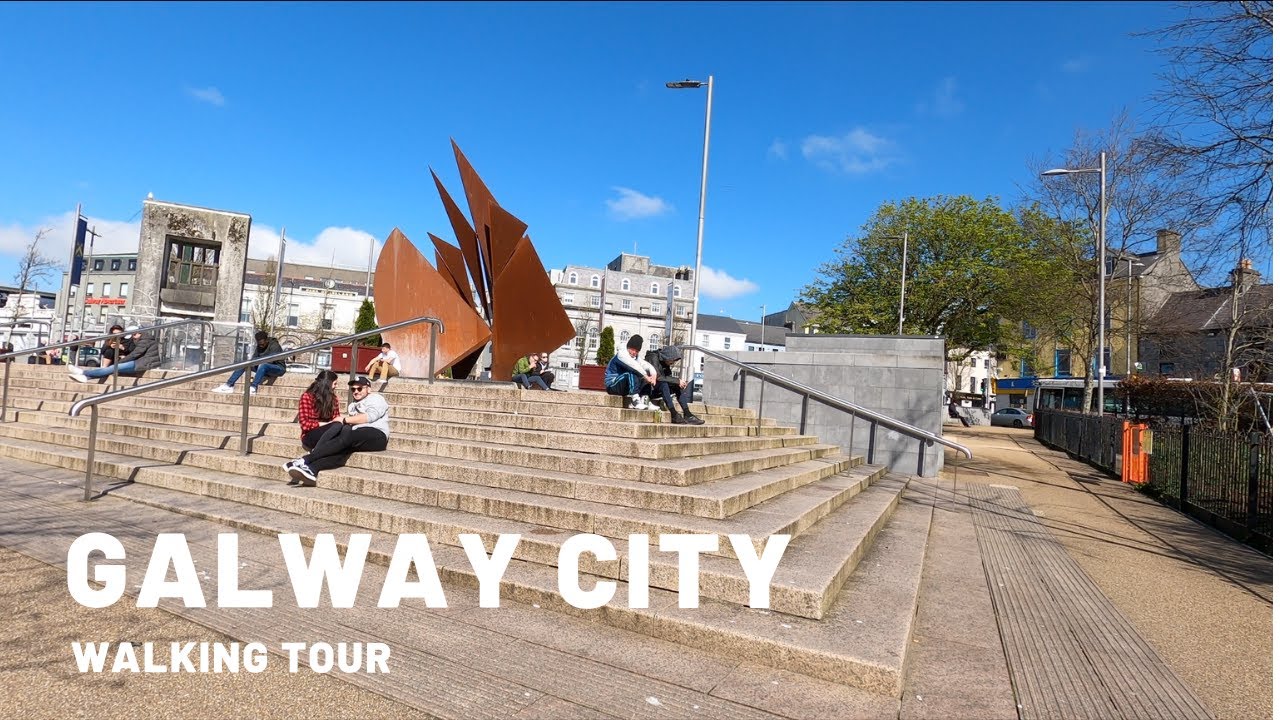 A walk through GALWAY CITY, IRELAND | 4K
