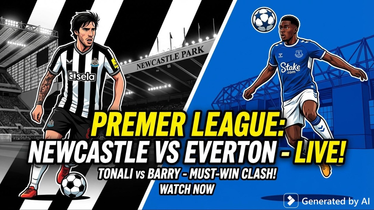 Newcastle United vs Everton Premier League Clash!