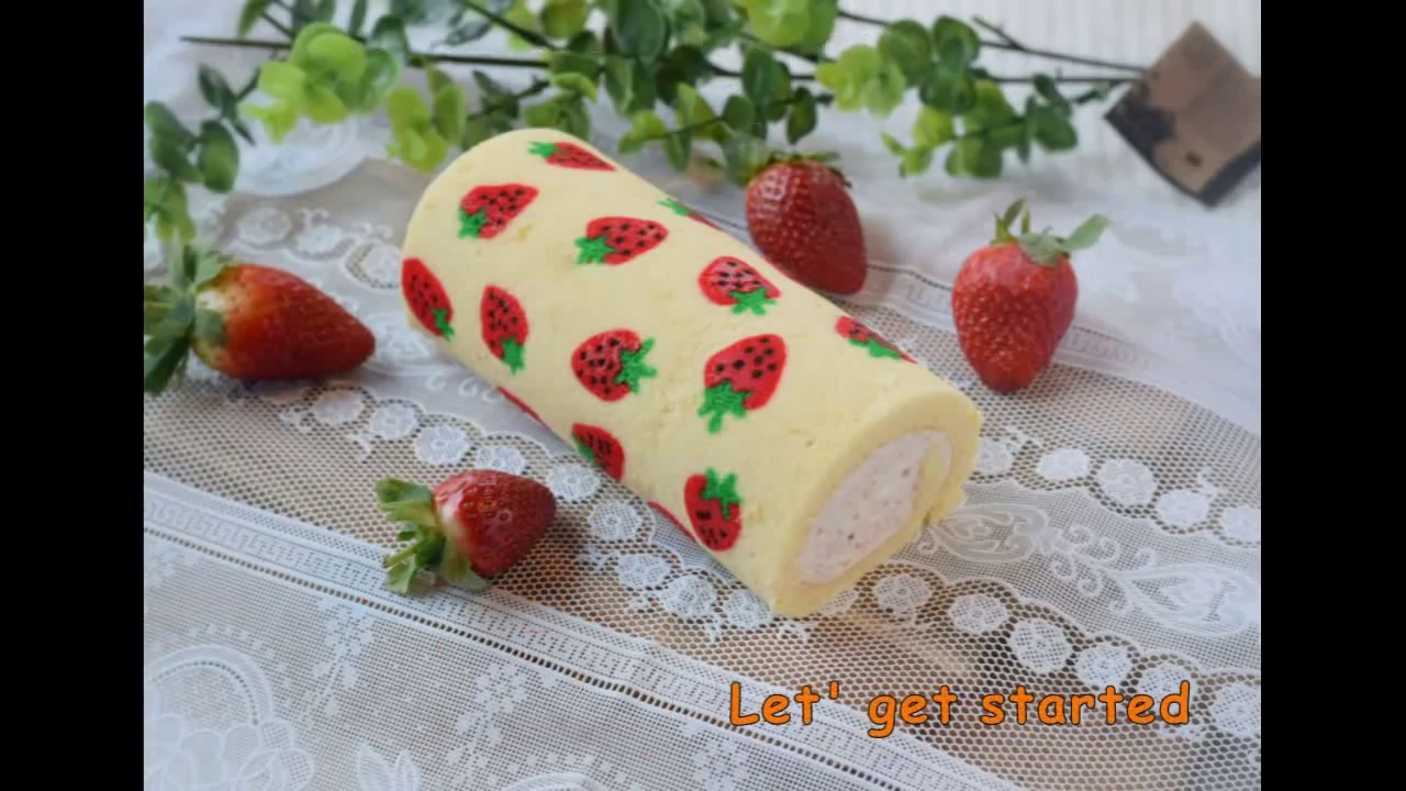 Deco rollcake Matsu01 strawberry