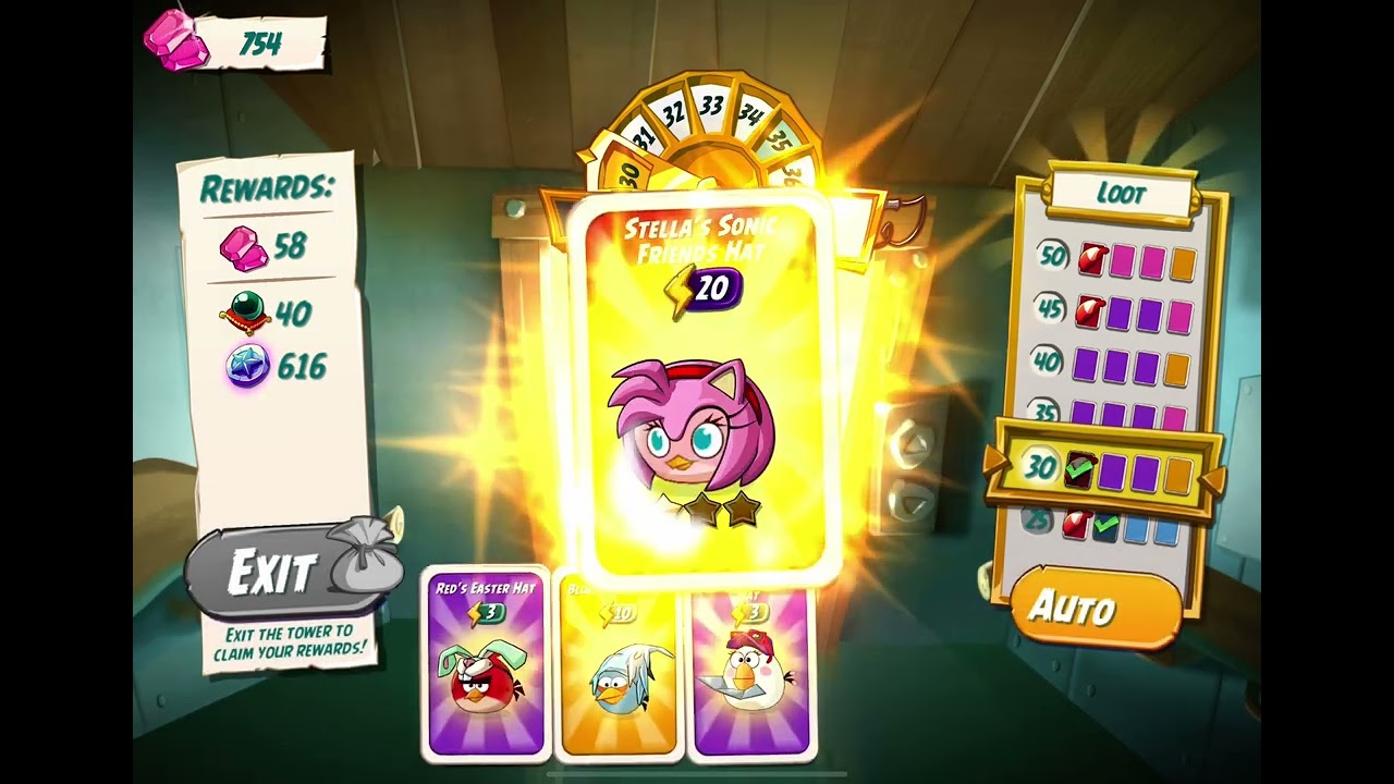 TOWER OF FORTUNE Express Ticket | New sonic friends hat set | Angry birds 2 ab2 🦄