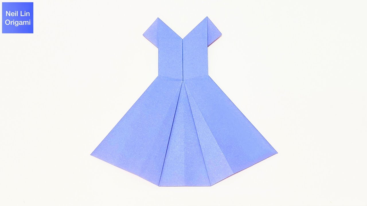 How to Make Paper Dress for Beginners - Easy Origami Wedding Dress Tutorial - DIY