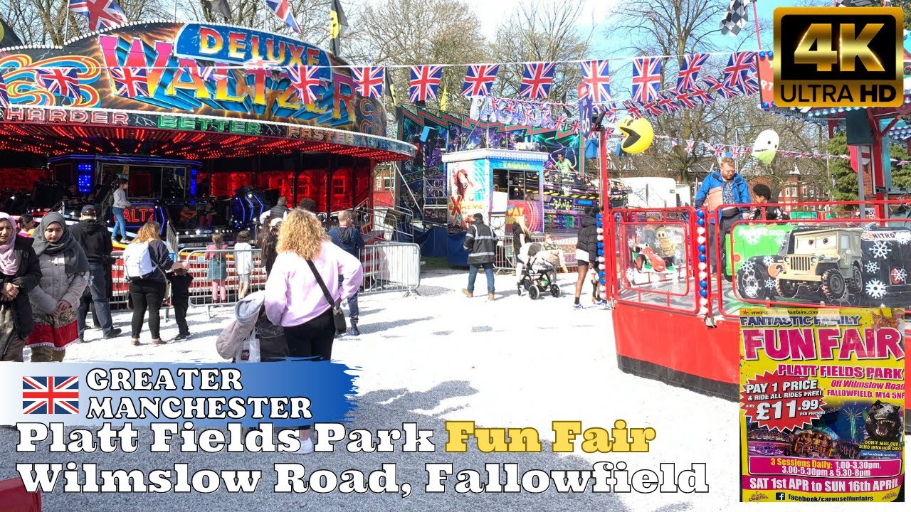 Platt Fields Park fun fair (1-16 Apr 2023), Wilmslow Road, Fallowfield, Manchester