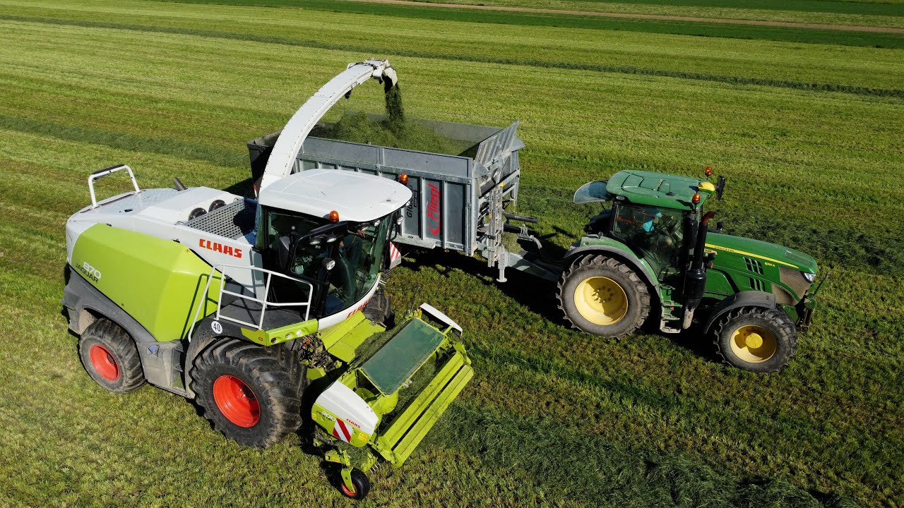 Siliranje trave 2025 - Kmetija Jakopič 🍀 4K 🍀 1. Schnitt // Silage 🍀 Jaguar / Fliegl