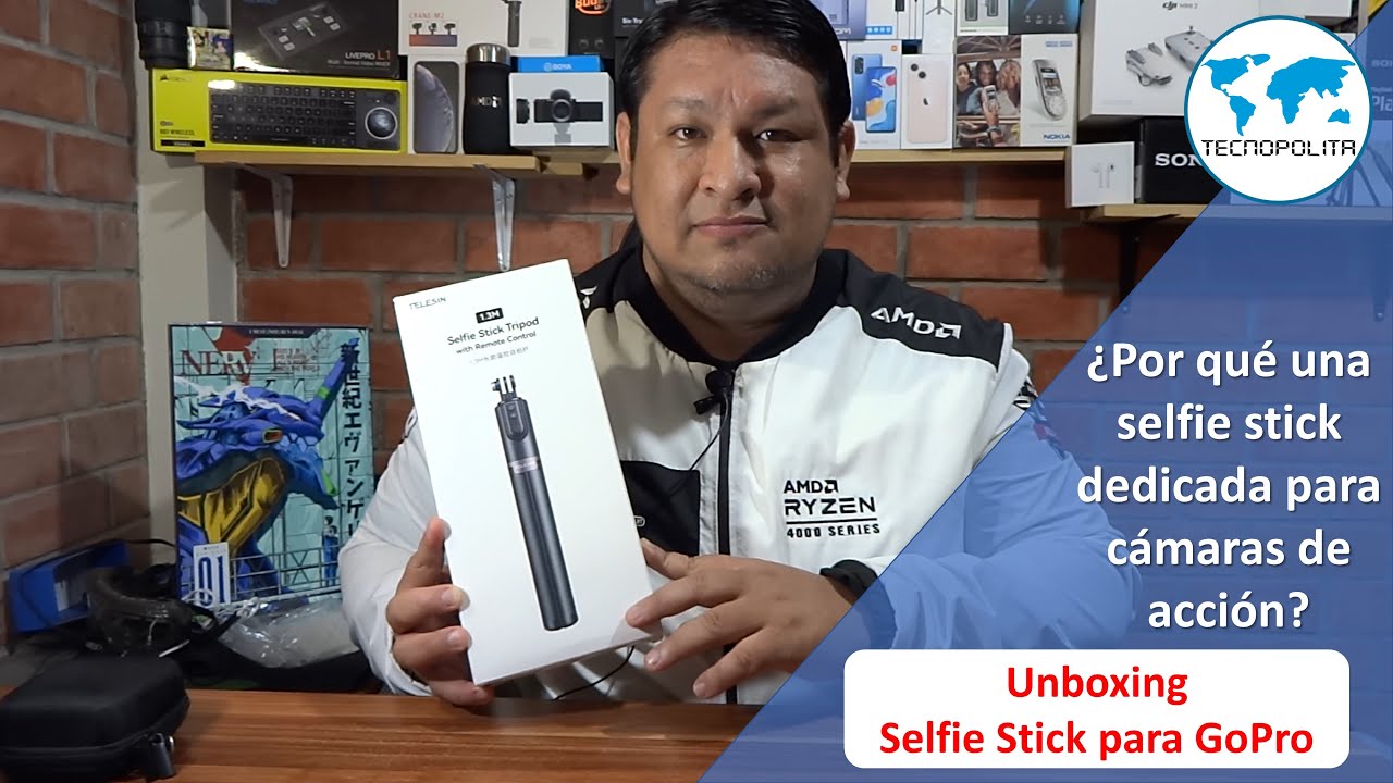 Unboxing | Selfie Stick Telesin para GoPro con control remoto