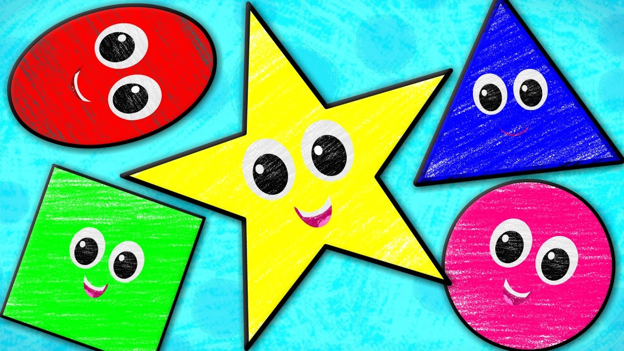 Five Little Shapes | Crayons Nursery Rhymes | Kids Songs | Baby Rhymes
