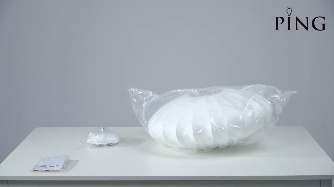 How to Install Large White Saucer Bubble Pendant Light Step by Step