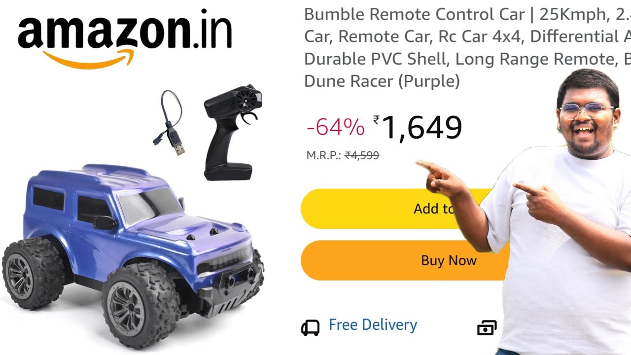I bought bumble rc car unbox & testing! Under ₹1600! 