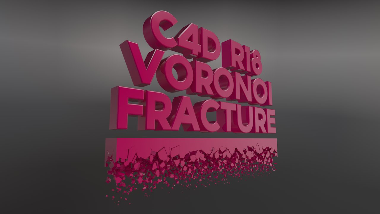 C4D R18 Tutorial | Voronoi fracturing
