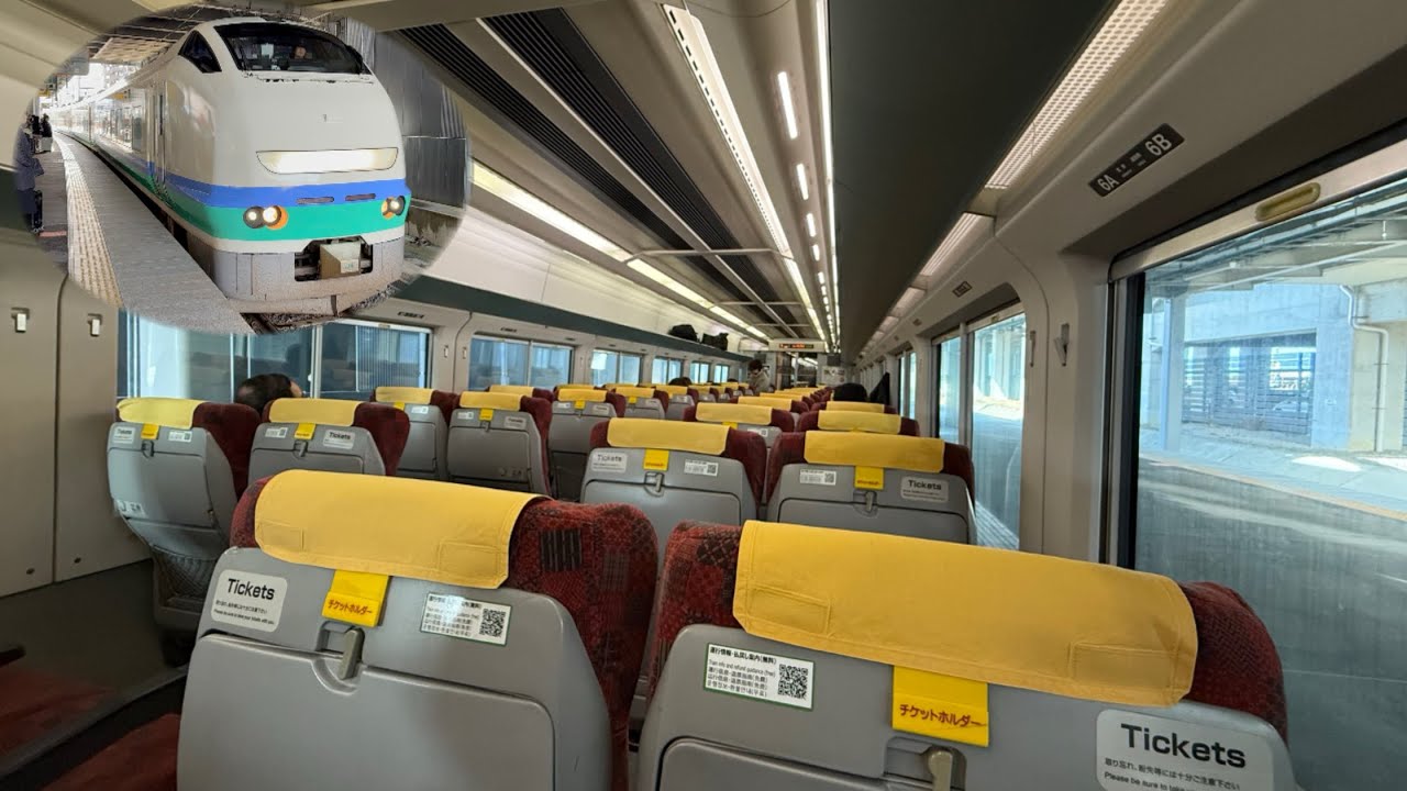 【4K60p】E653系 特急しらゆき1号新潟行 えちごトキめき鉄道妙高はねうまライン上越妙高駅発車後の車窓•車内放送•走行音　2025-12-13