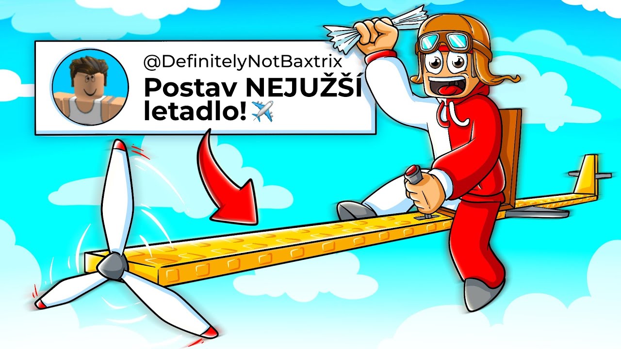 STAVÍM LETADLA PODLE VÁS! 🛩️