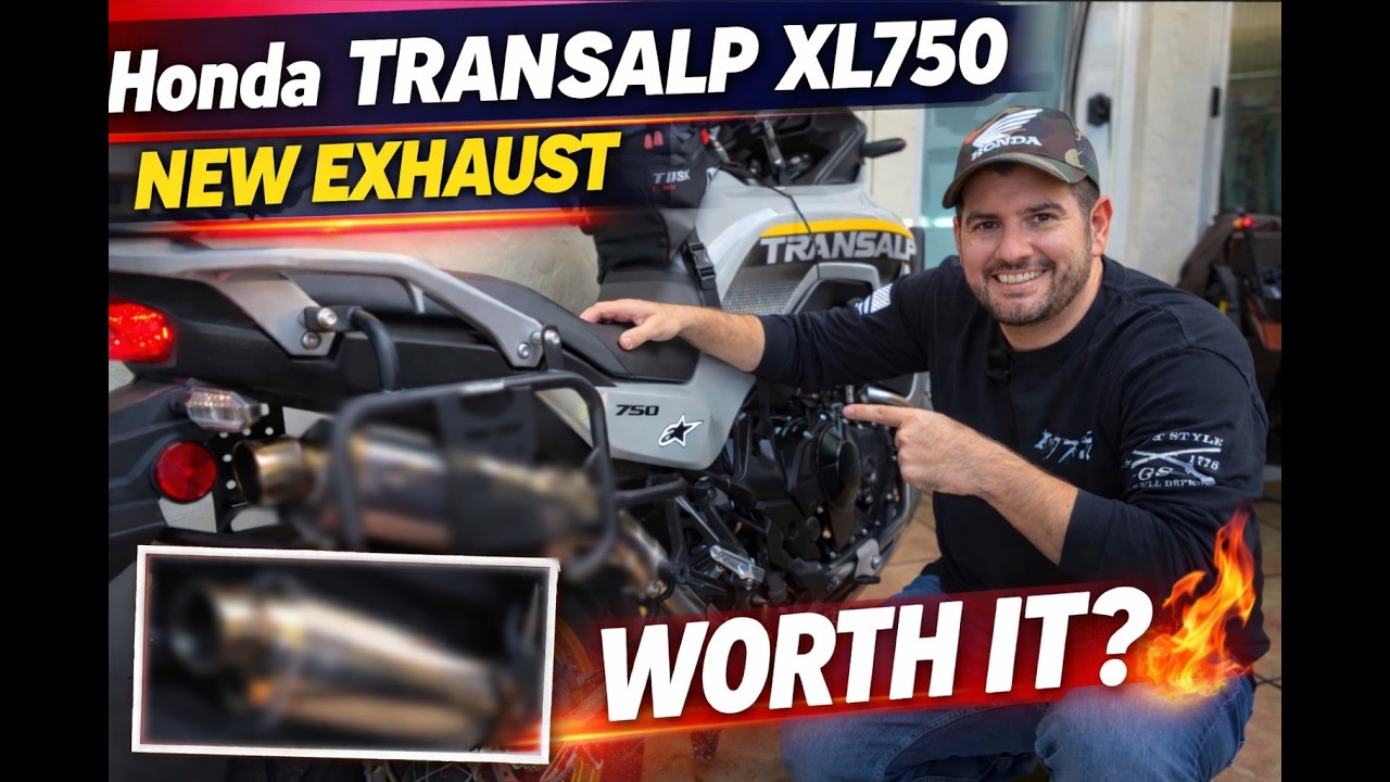 New Rally Exhaust on the Honda Transalp 750 | Install & Sound Test