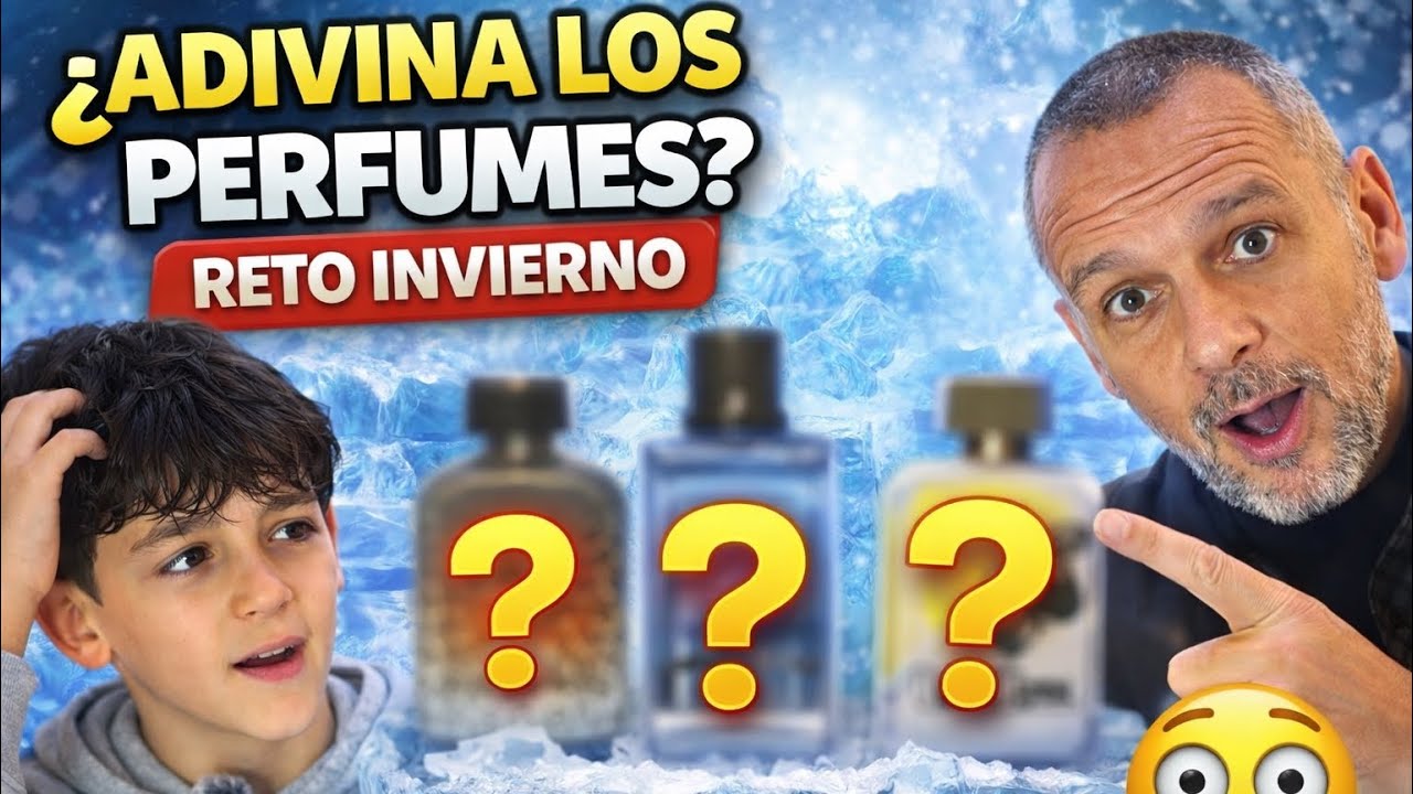 Reto Perfumes invierno(Padre e hijo)#juegoperfumes#perfumesinvierno#padreehijo 