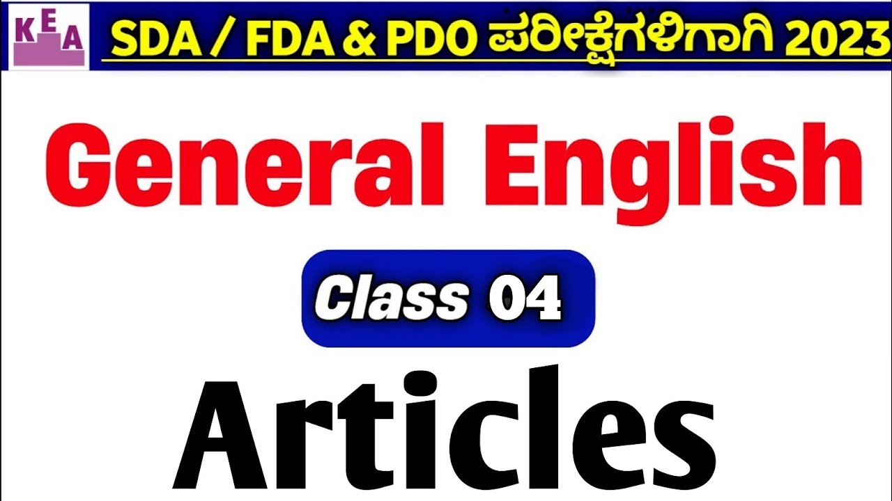 KEA- SDA/FDA English Grammar Class 2023/KEA SDA/FDA Syllabus