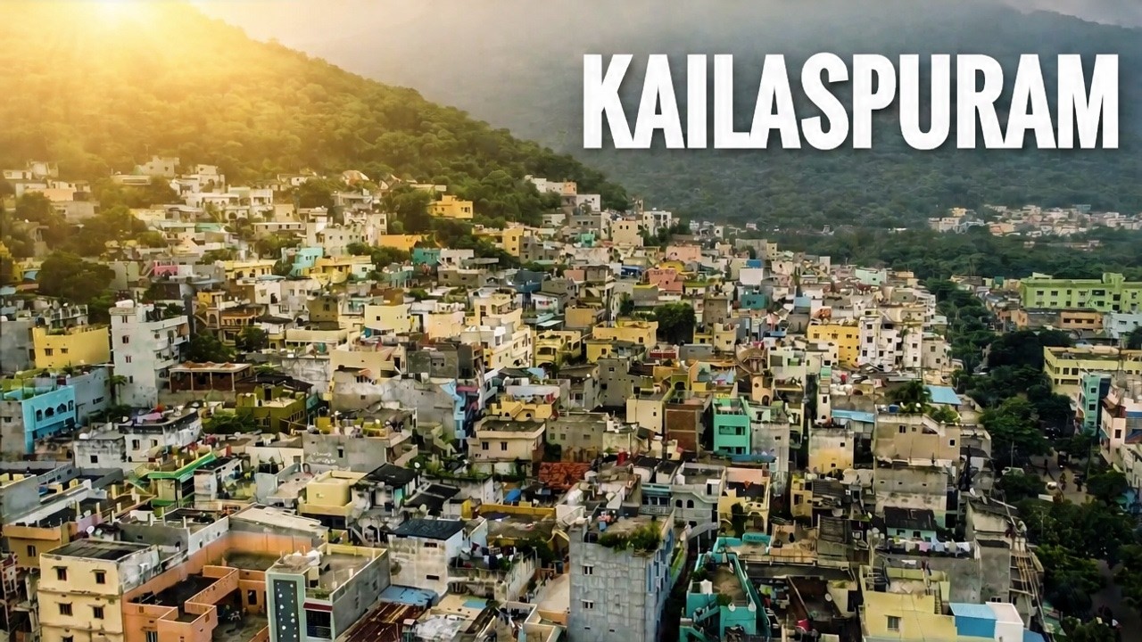 Kailasapuram from Top View : Mesmerizing Drone Footage #vizag