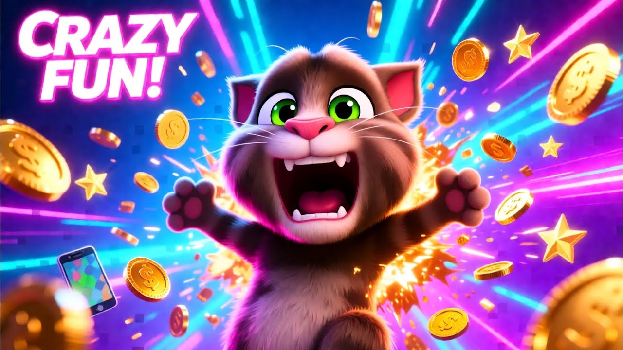 Talking TOM 🥳❤️😊#cat #story 