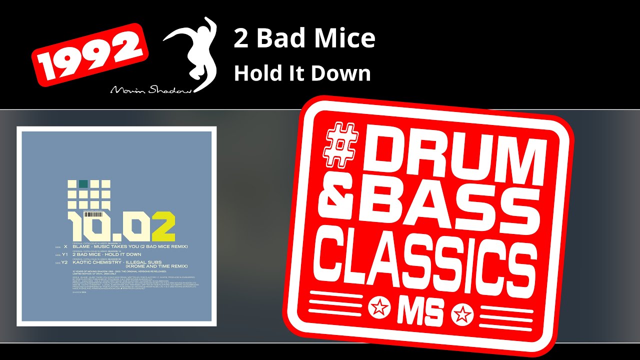 2 Bad Mice: Hold It Down | SHADOW1002-Y1 | Moving Shadow
