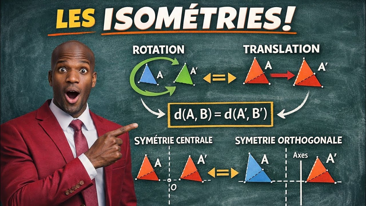 Reconnaître une isométrie. Première Scientifique.