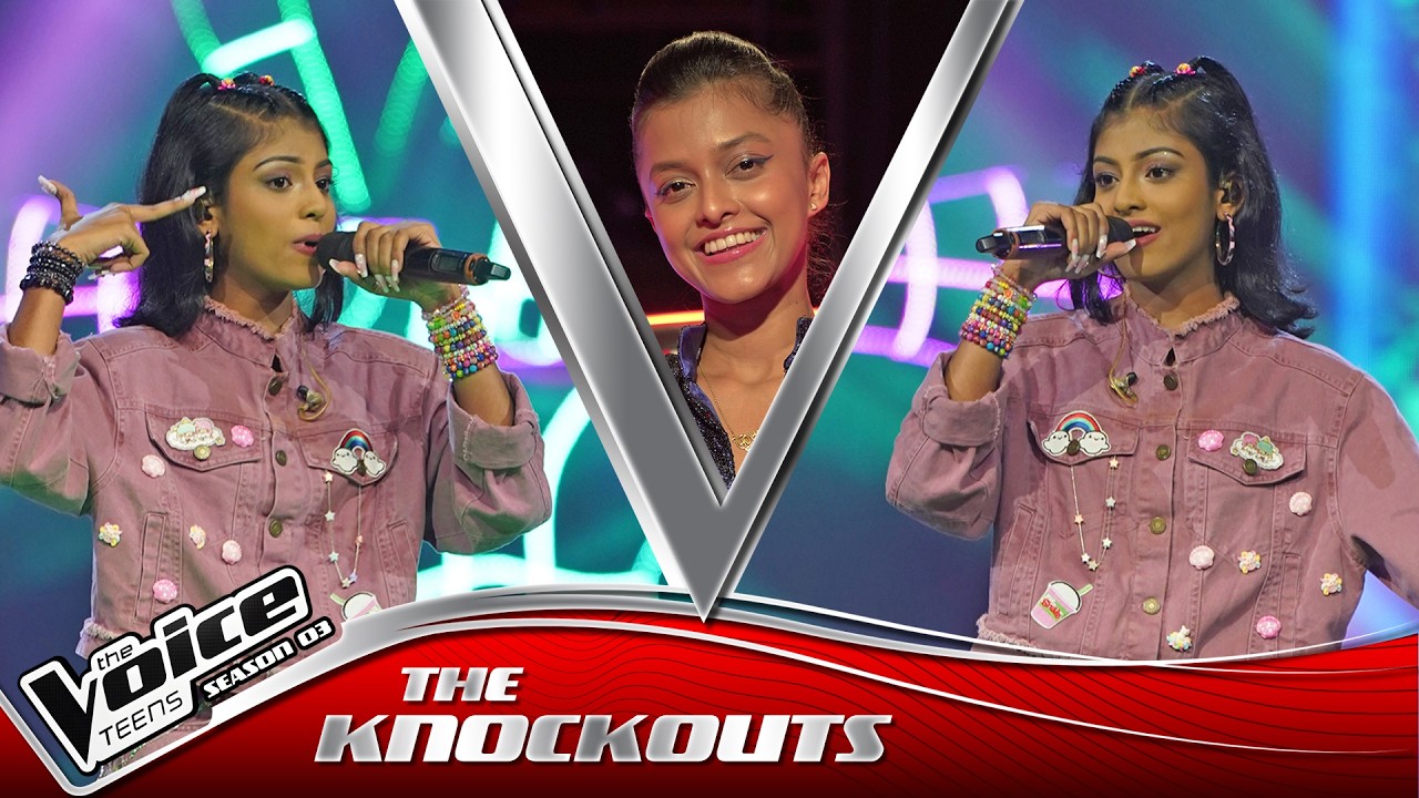 Yashini Dilhara | Manike Mage Hithe (මැණිකේ මගේ හිතේ) | The Knockouts | The Voice Teens Sri Lanka S3