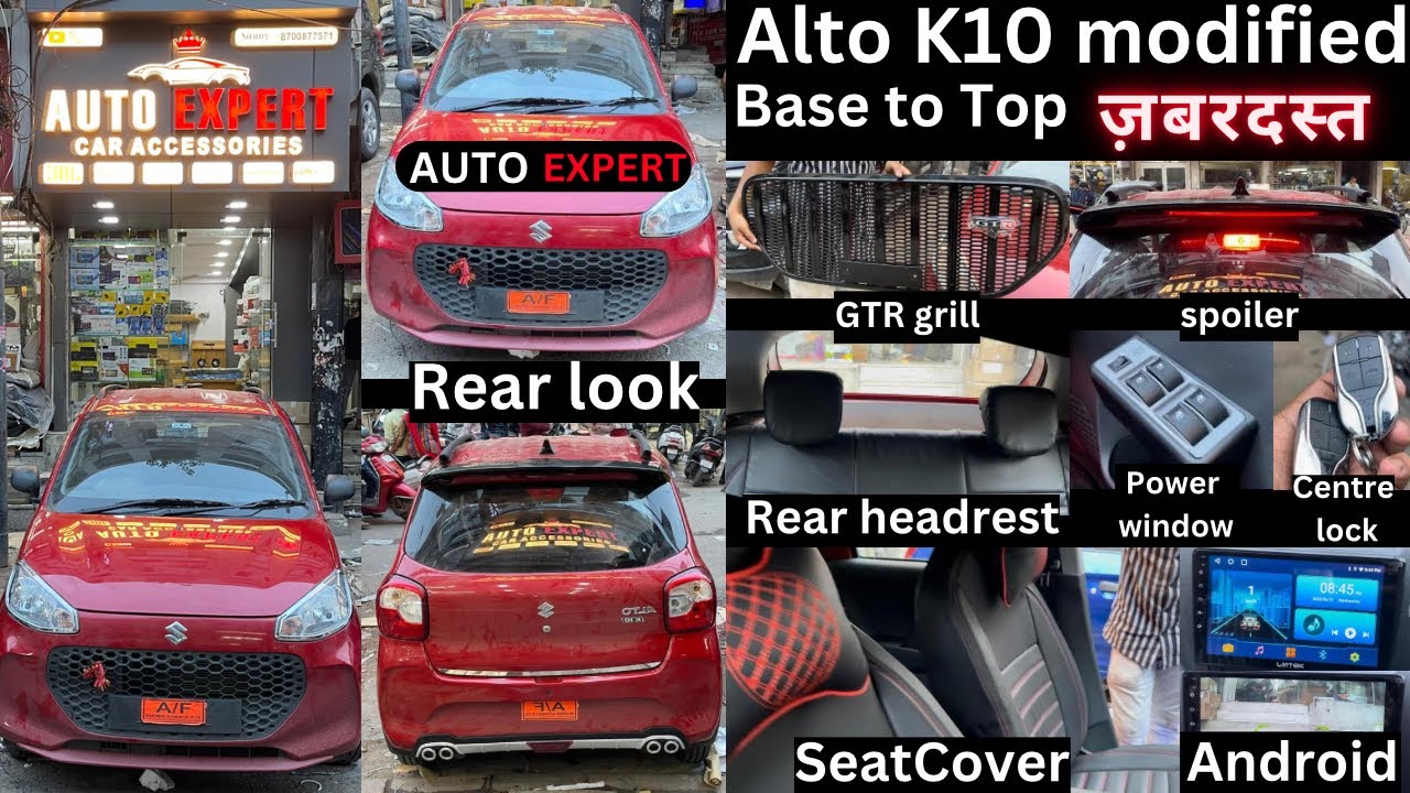 All New Alto K10 2023 modified 🔥 Alto K10 base to top modified 🔥 genuine head rest✅power windows🔥