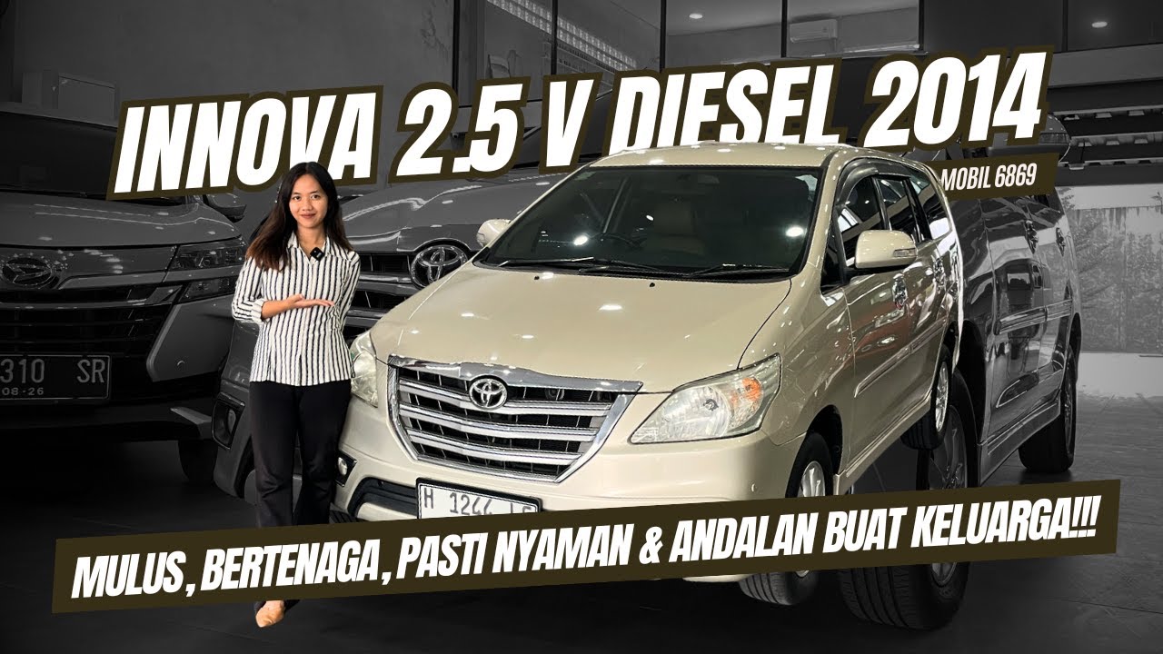 SPILL MOBIL LANGKA, MULUS & BERTENAGA, ANDALAN KELUARGA! INNOVA V DIESEL BARONG 2014 MURAH AJA LUR!!