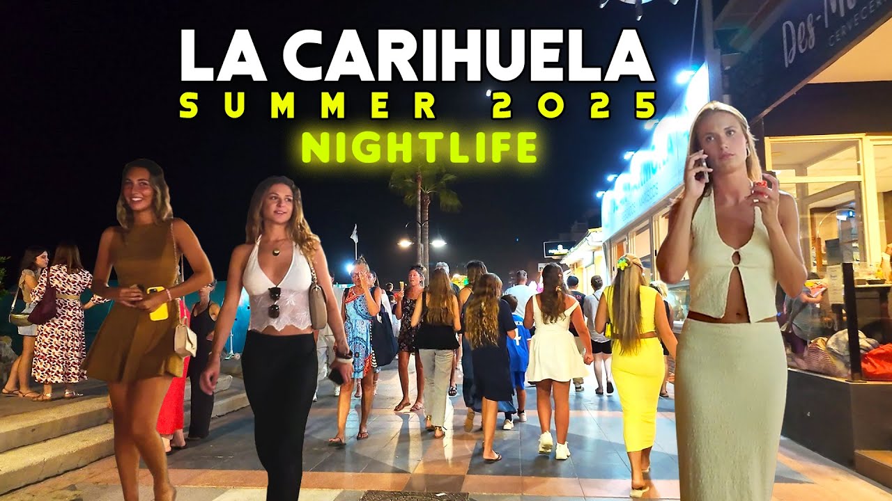 La Carihuela Torremolinos Spain Nightlife Summer 2025 August Update Costa del Sol Walk | Málaga [4K]