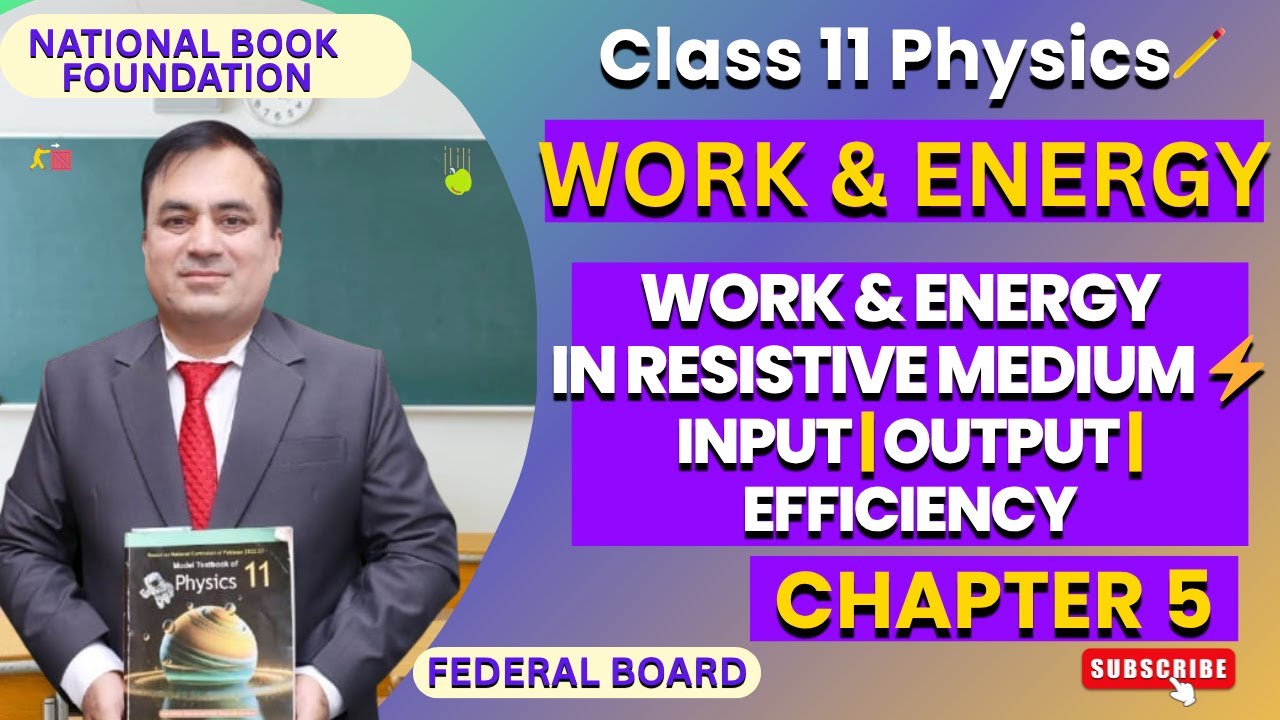 Physics 11: Work and Energy in a Resistive Medium Explained | Input, Output & Efficiency| Chapter 5