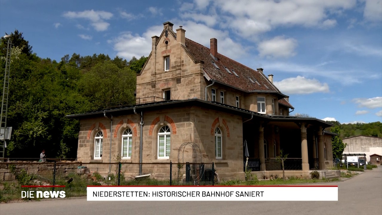 Historischer Bahnhof Niederstetten wird saniert