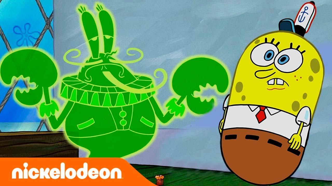 Spongebob | Memanggil Kakek buyut buyut buyut Tuan Krabs| | Nickelodeon Bahasa