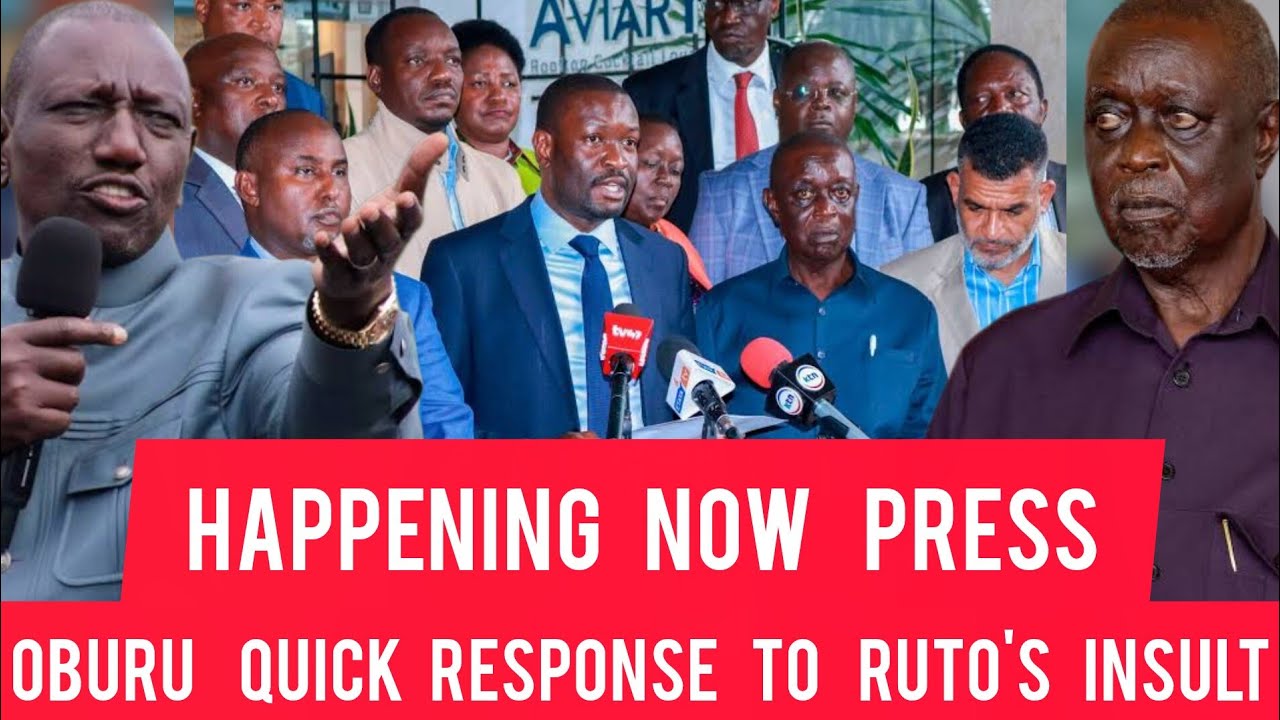 EMERGENCY OBURU quick PRESS as RUTO insult ODM members WAPUMBAVU in NYERI Sifuna reject JUNET INVITE