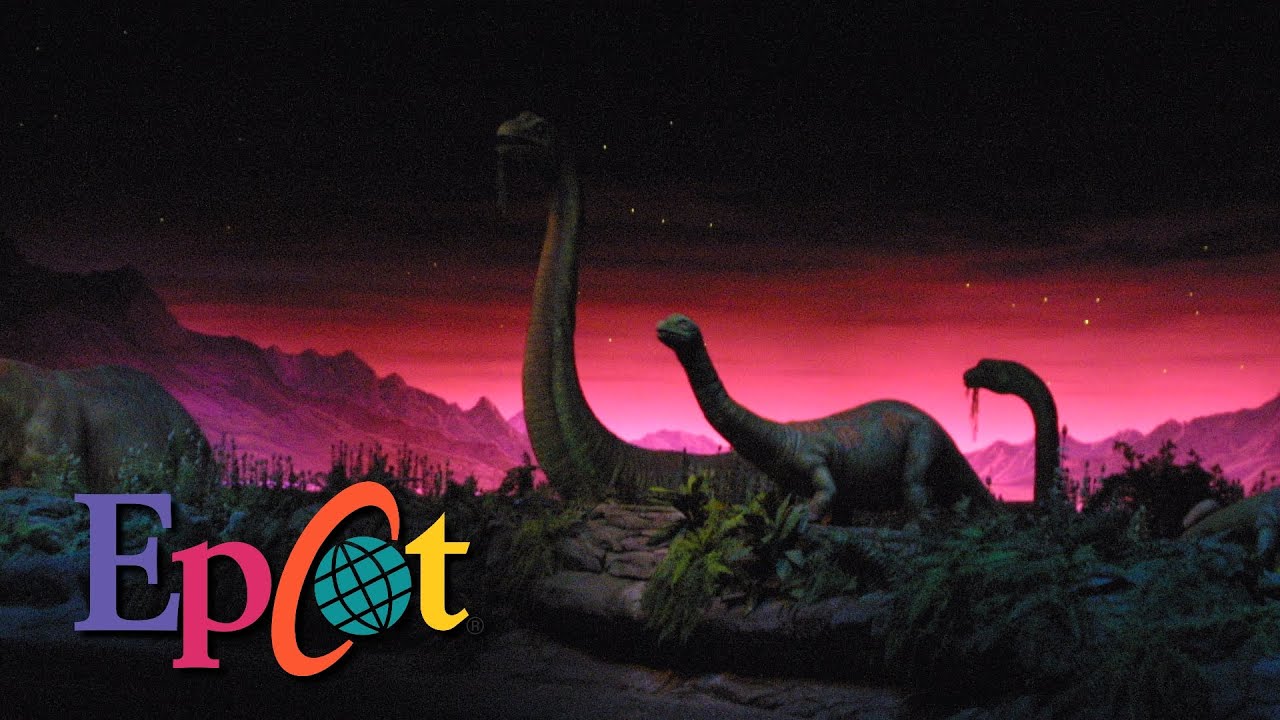 Dinosaurs Scene from Universe of Energy at Epcot - Walt Disney World - On-Ride Video