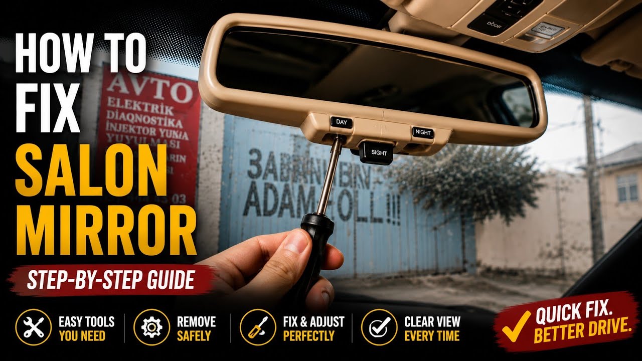 Removal of Rearview Mirror on mercedes w210
