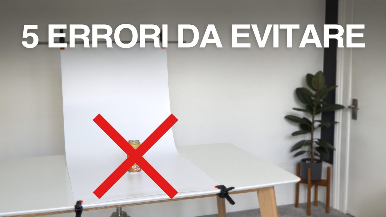 Fotografia e-commerce: 5 errori da evitare