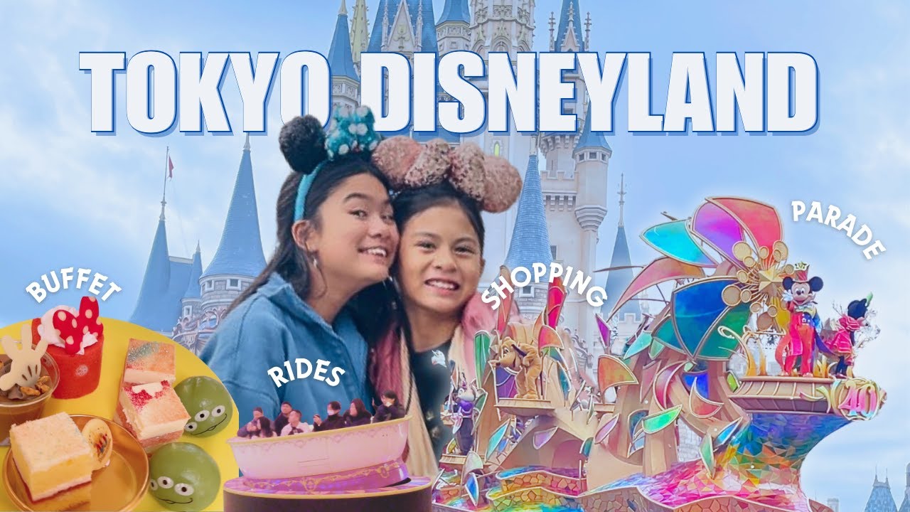 TOKYO DISNEYLAND Vlog 4K - Buffet, Snacks, Rides, Day and Night Parades, Shopping
