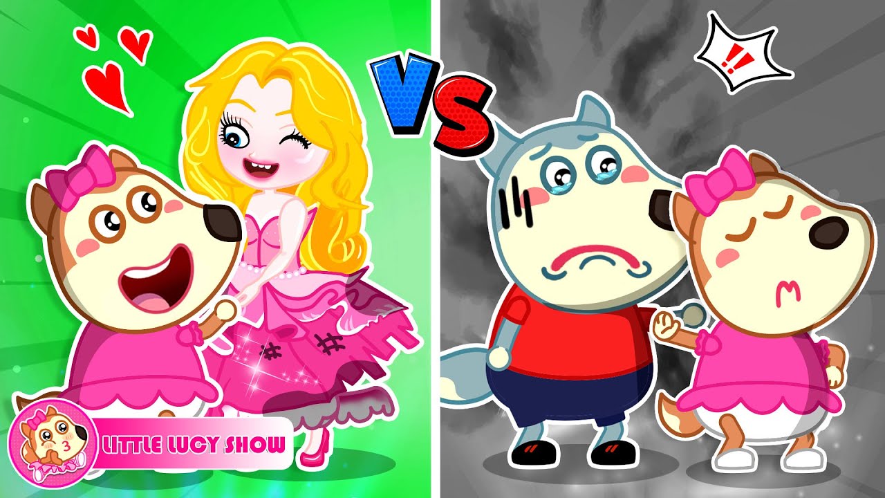 Little Lucy Show 🎀 Lucy Loves Barbie More Than Wolfoo 👧💔 Wolfoo Is Left Alone | Siblings Feelings