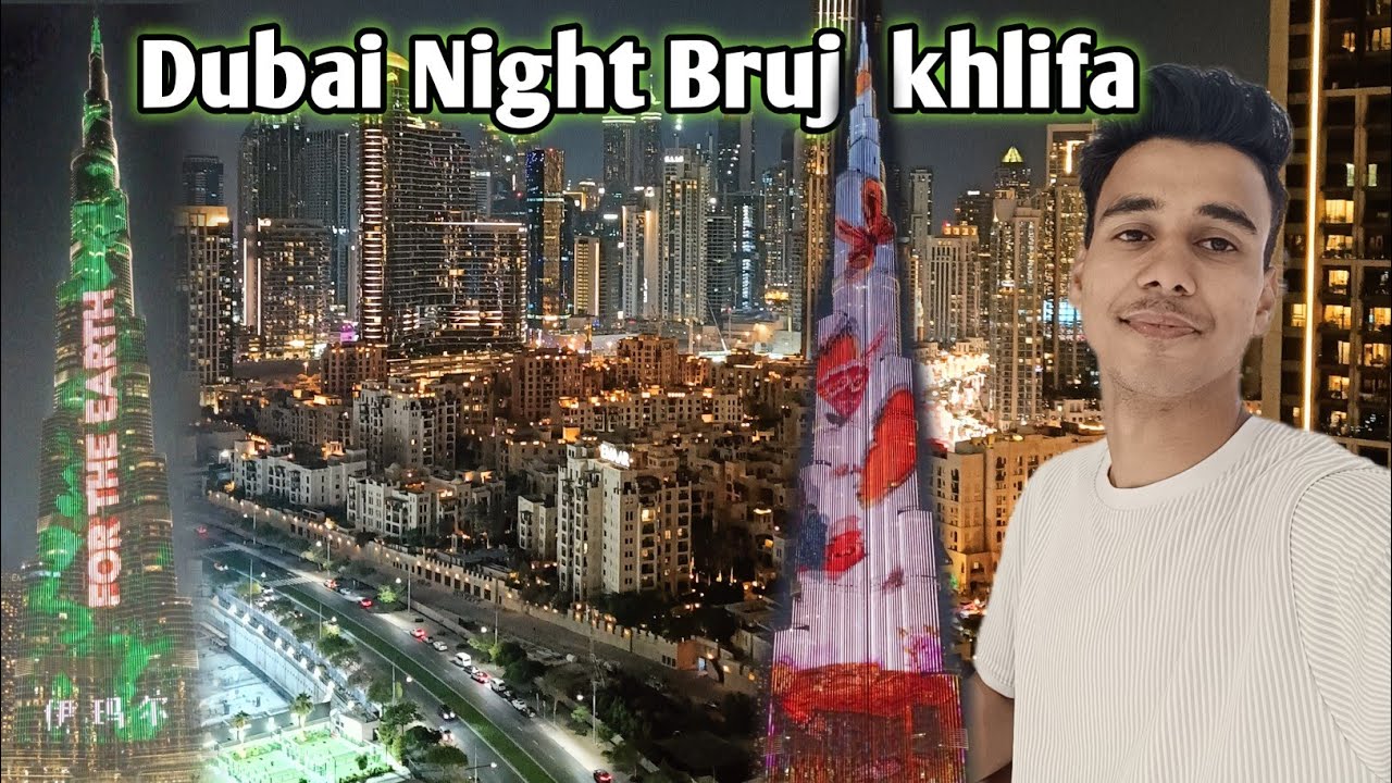The Burj Khalifa World’s Tallest Skyscraper || Dubai Night 🇦🇪