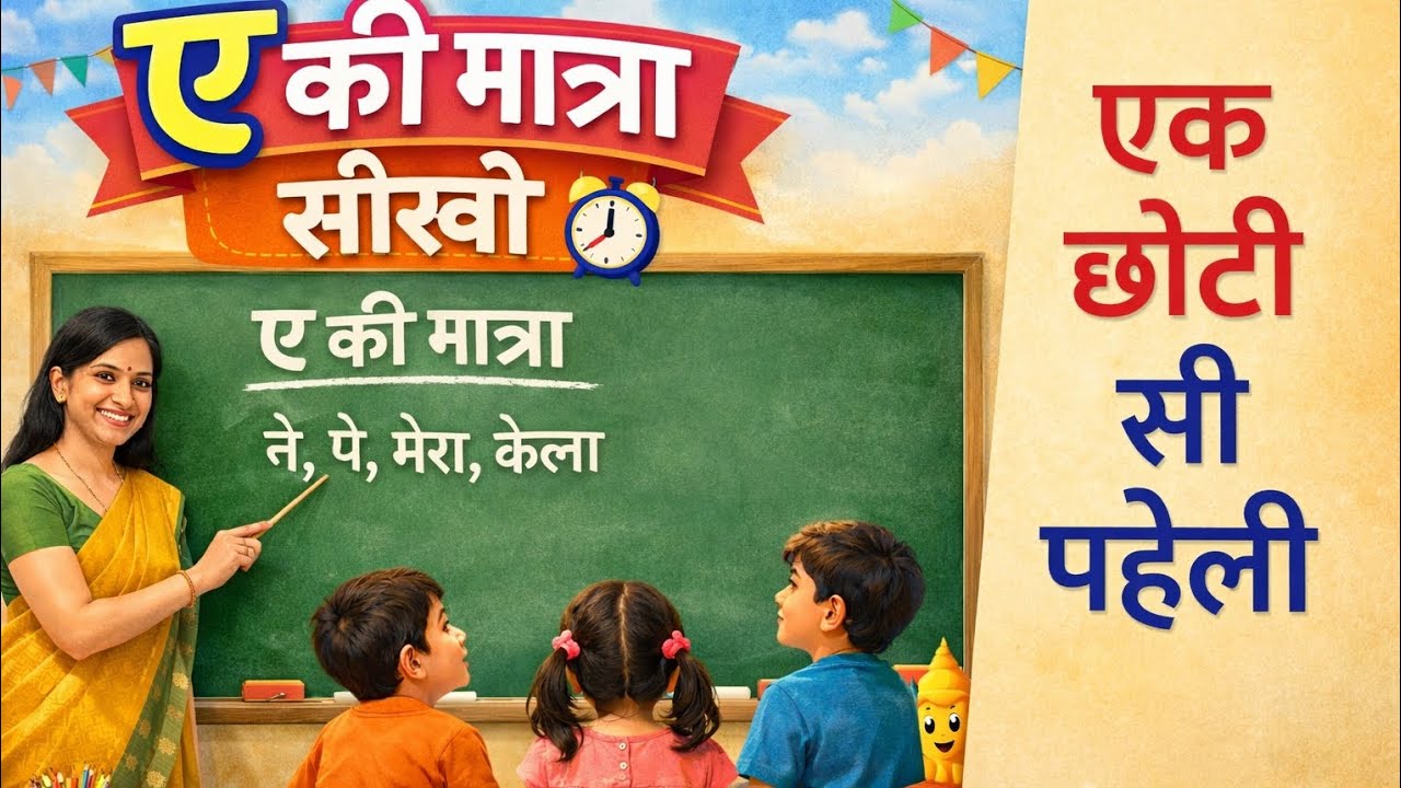 ए की मात्रा सीखो | आसान शब्दों के साथ हिंदी पढ़ना 👩‍🏫📚#thekindercoach
