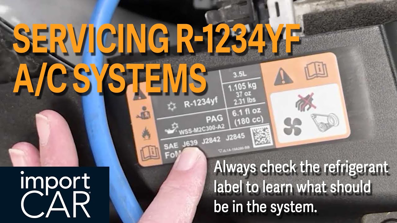 Servicing R-1234YF A/C Systems