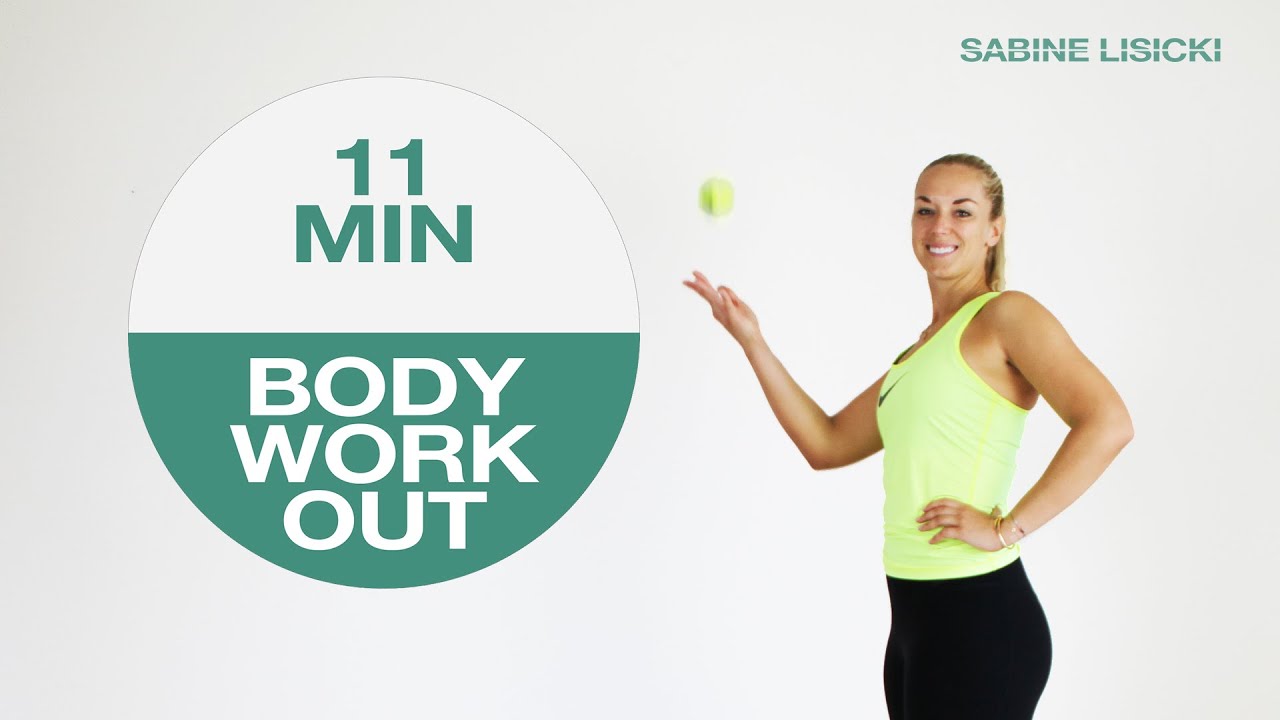 DIY 11min Full Body HOME WORKOUT // By Tennis Pro SABINE LISICKI