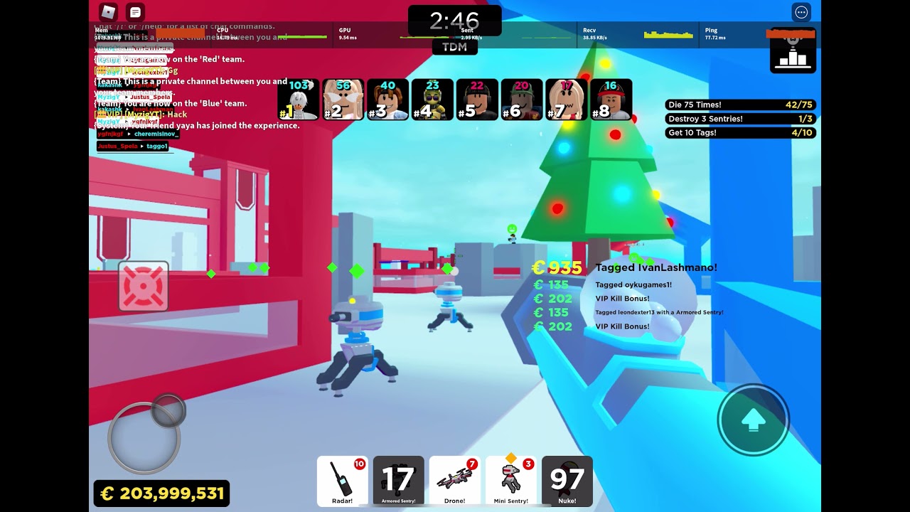 Roblox big paintball  Battling with Mr speedy 😆