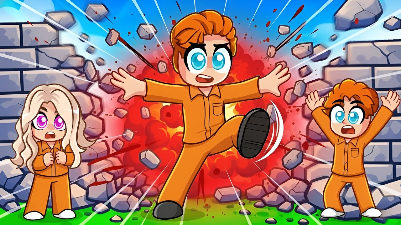 Sparkar Väggar För Att Fly FÄNGELSET I Roblox!