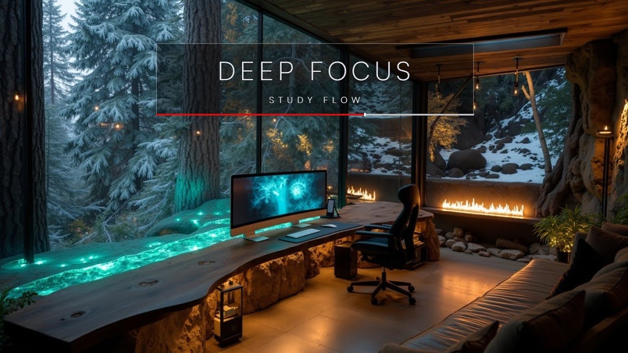 Arctic Workspace & Blizzard Study Ambient Music